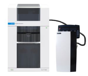 The BIABooster CE Pack with the Agilent 7100 CE, the Zetalif LED by Adelis and a computer.
